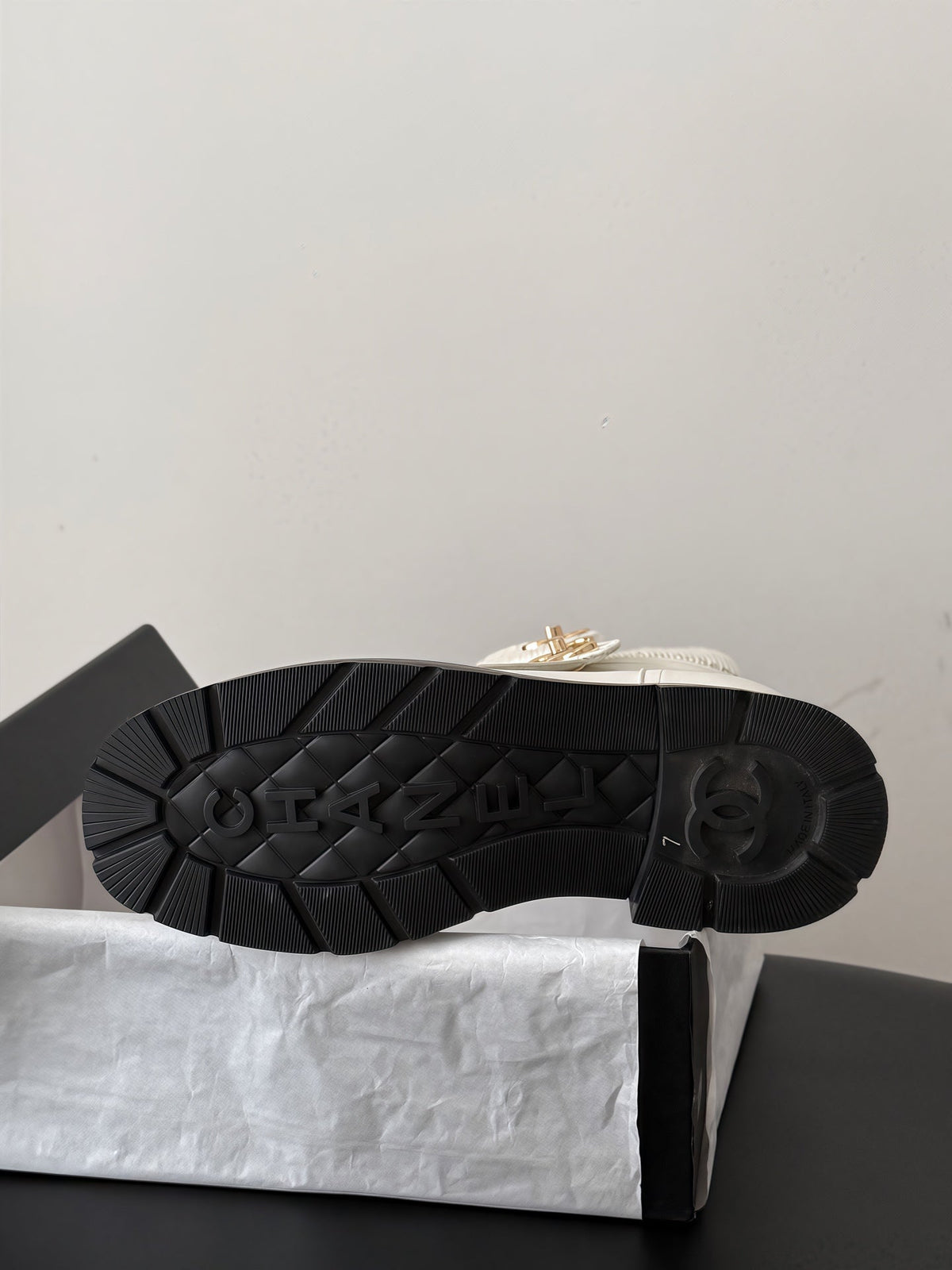 Chanel 2026 CC Logo Ankle Boots Suede Leather 127865
