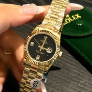 Rolex Datejust 31mm Gold Black