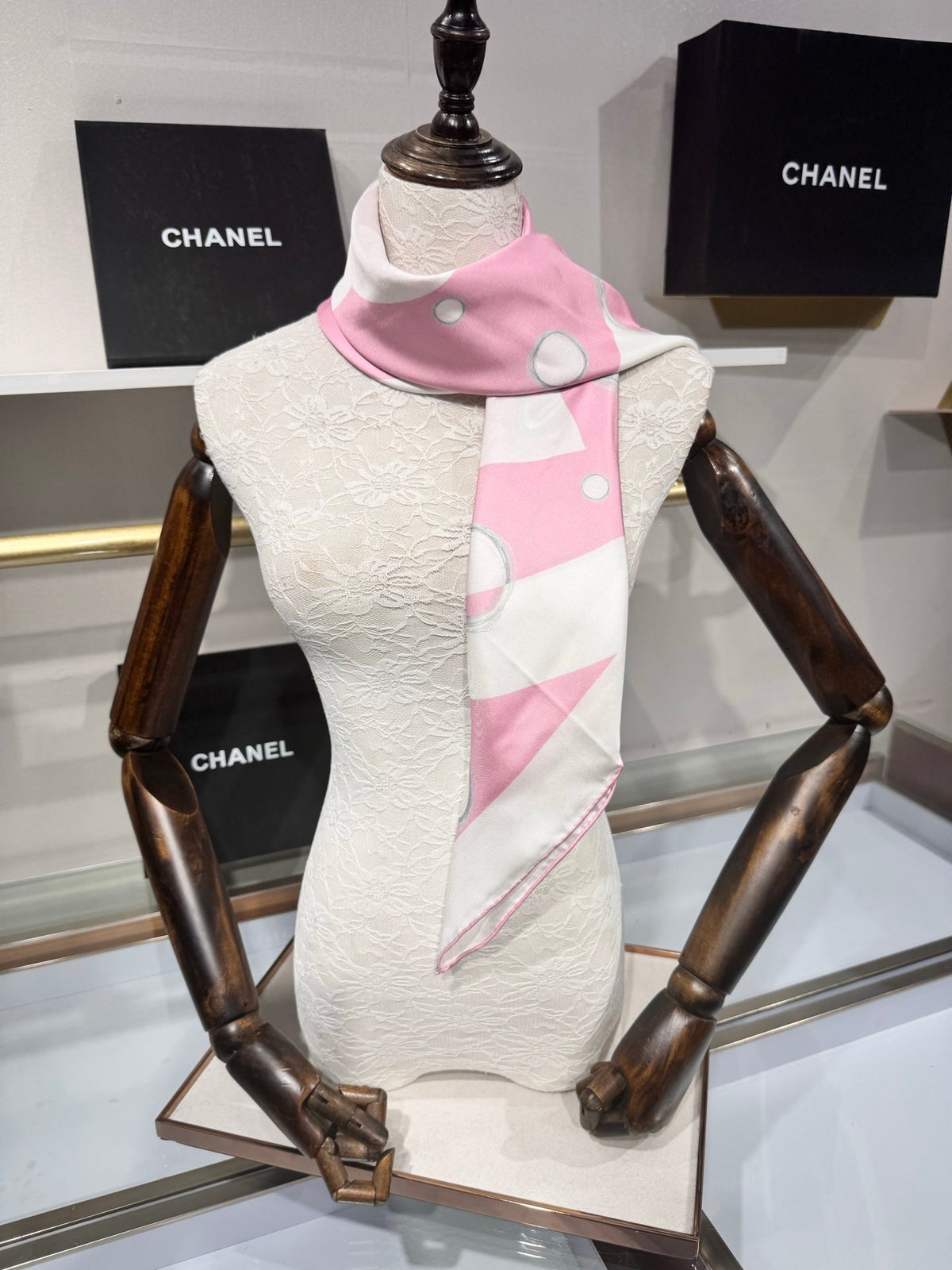 Chanel 2026 Space-Themed Scarf 90cm Silk 200823