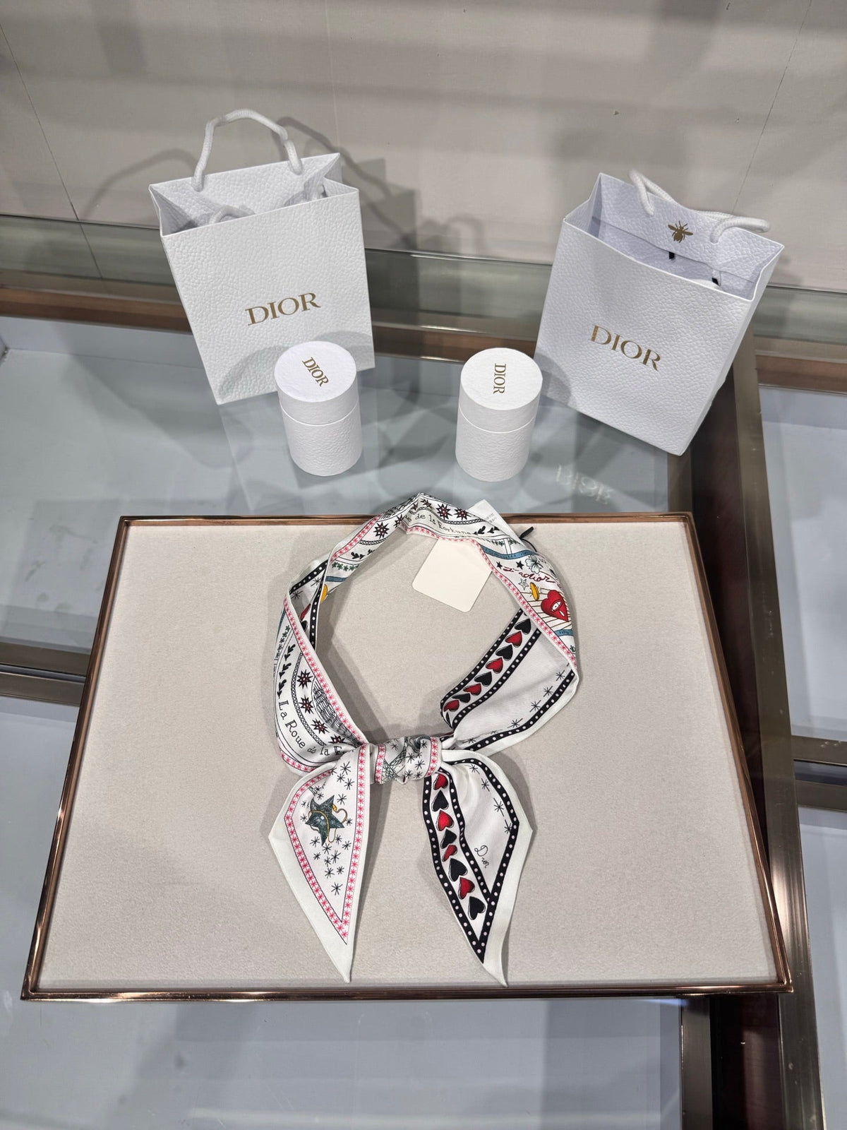 Dior 2026 Tarot Card Scarf 100cm Colorful Silk 203878