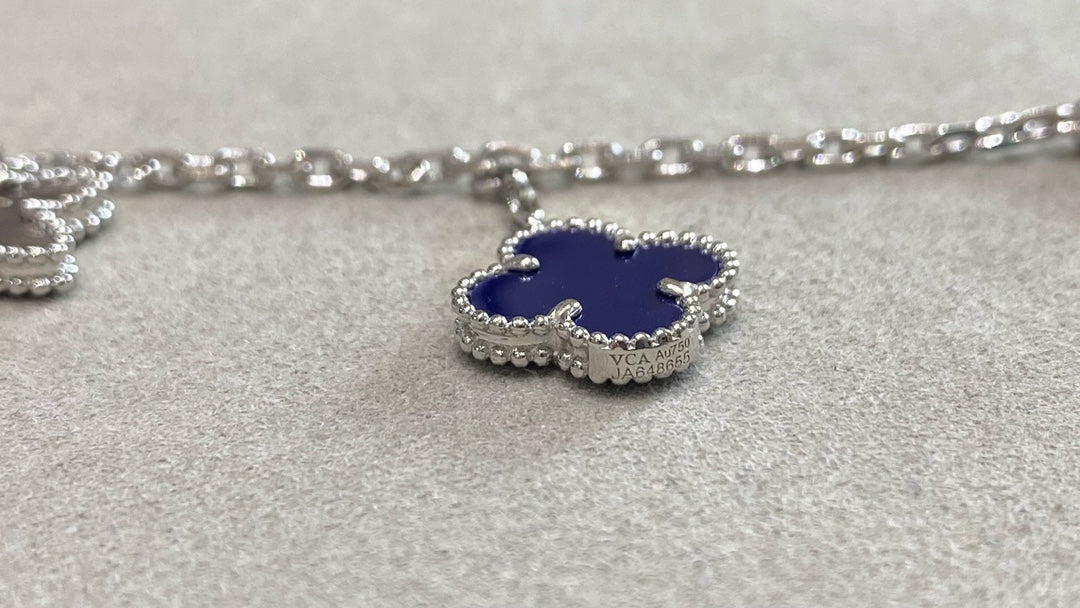 VCA Lucky Limited Four-Flower Sliver Bracelet