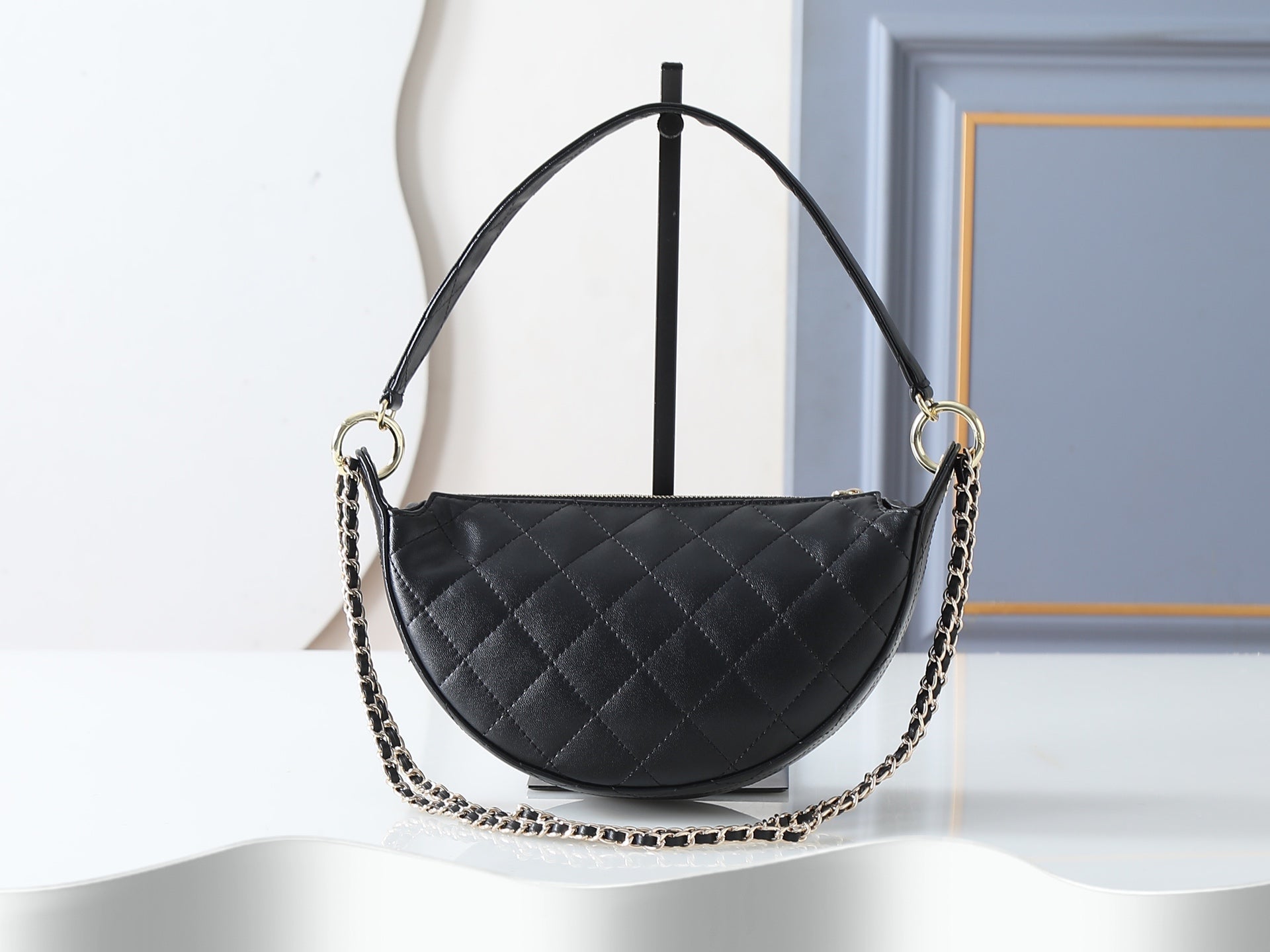 Chanel 2026 Chain Clutch 22cm Demin And Calfskin