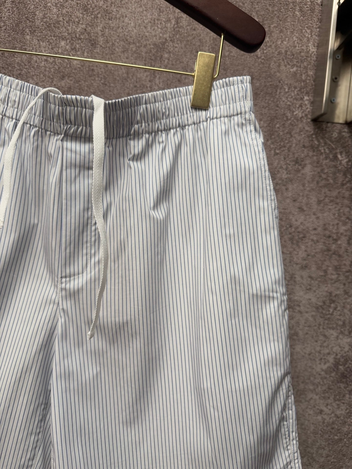 GC 2026 Men's Striped Shorts White Blue Cotton  643455
