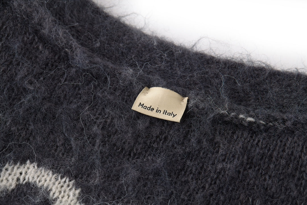 GG 25 Double-sided cardigan Grey Cashmere 0010