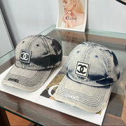 Chanel Denim Baseball Cap Hat 514879