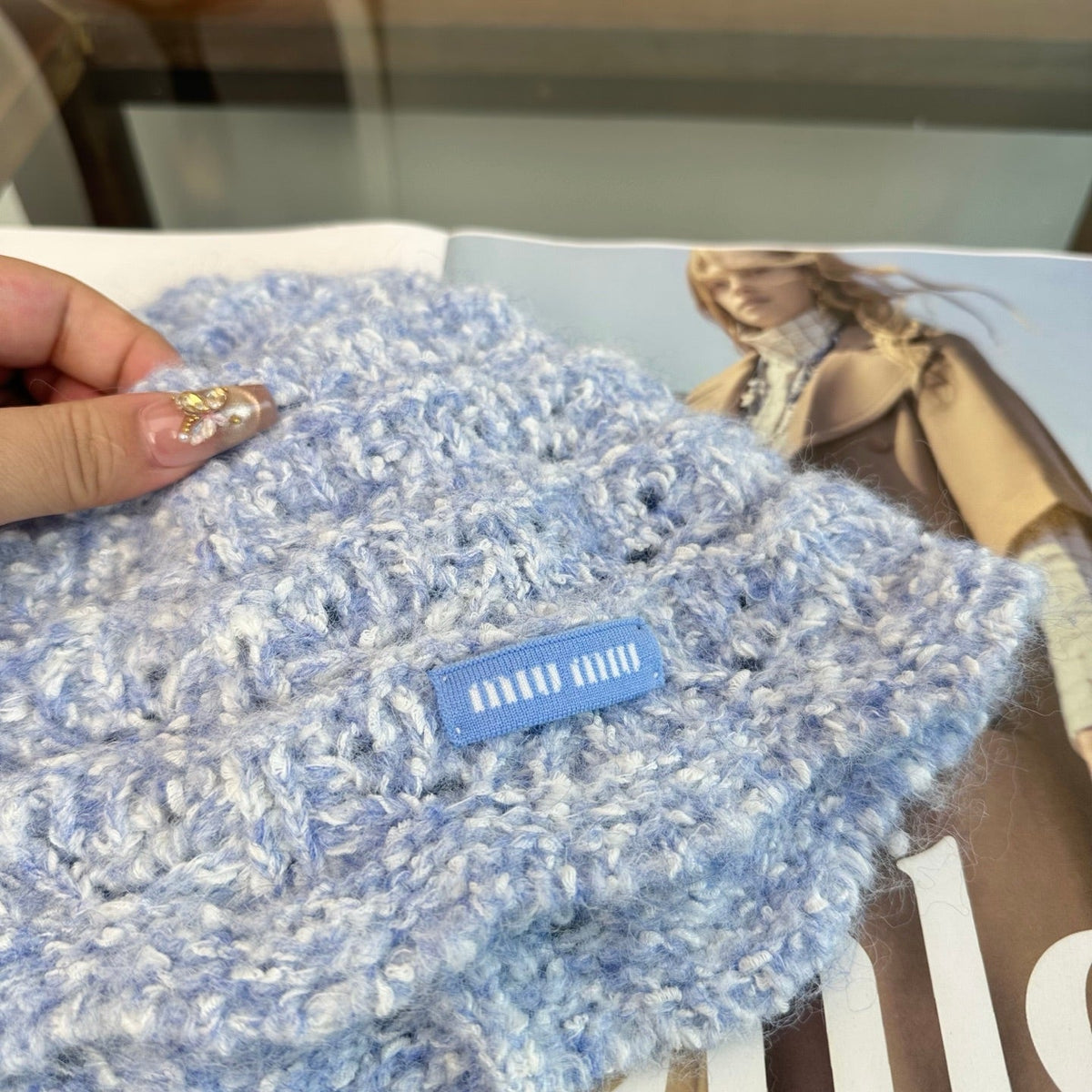 Miumiu Knitted Beanie Hat 497139