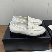 CC Loafers 25mm White Lambskin