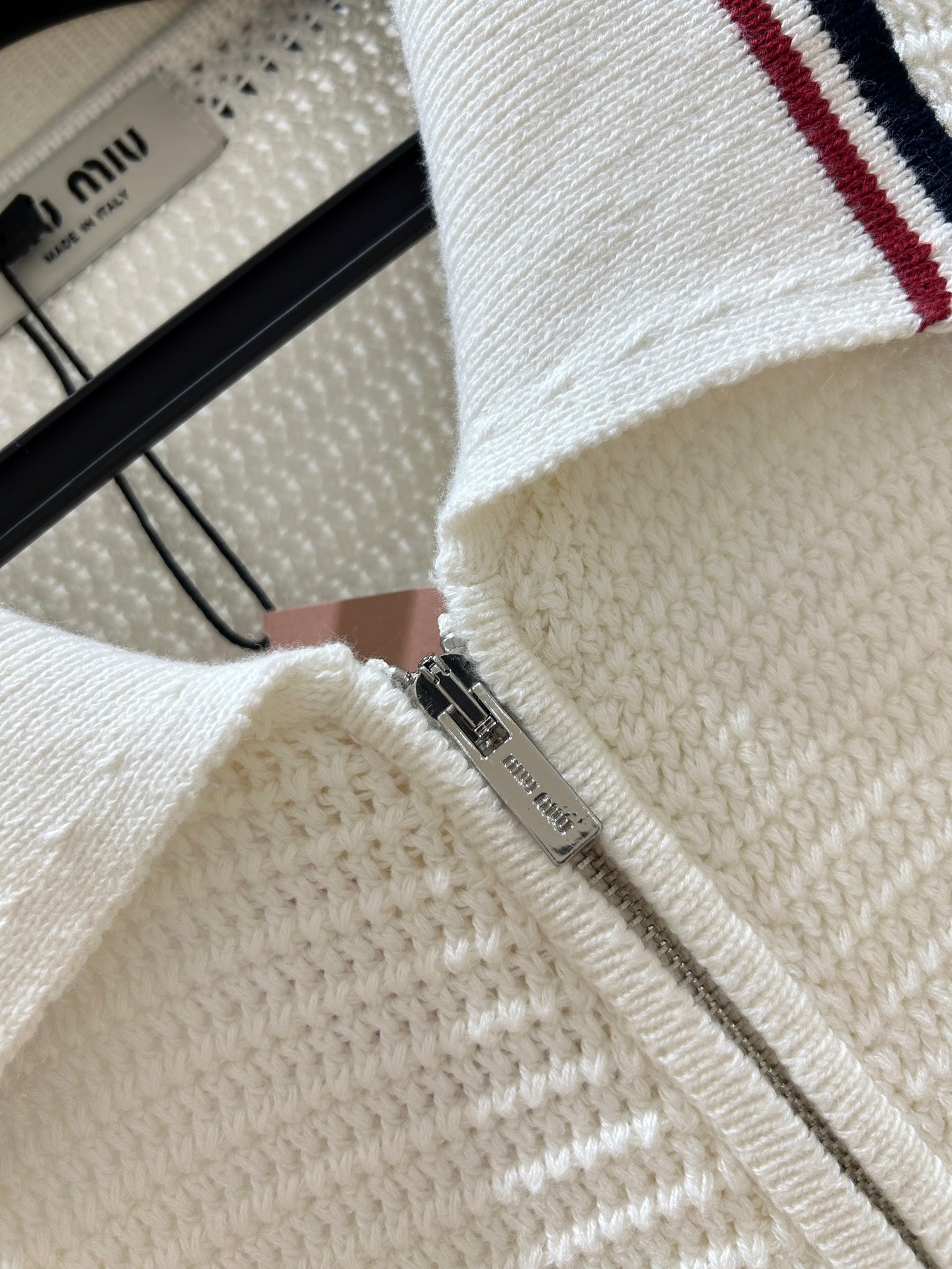 Miumiu 2025 Cardigan White Cotton