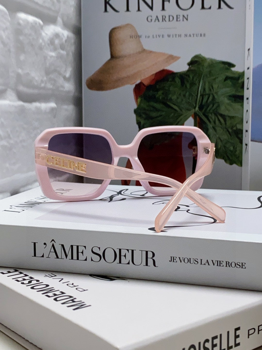TRIOMPHE SUNGLASSES 548592 IN PINK ACETATE