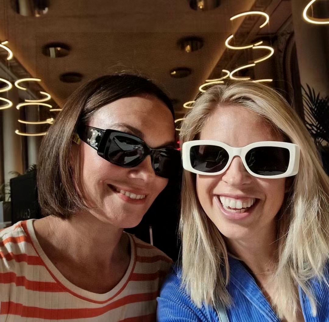 TRIOMPHE SUNGLASSES 548602 IN BLACK ACETATE