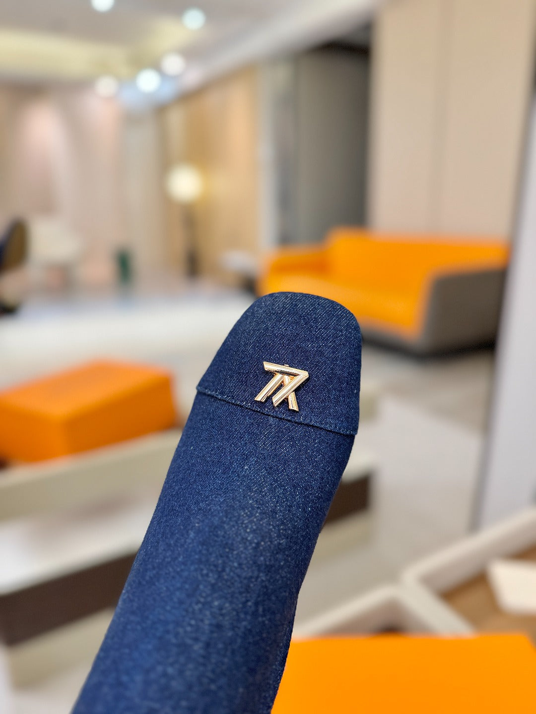 LV Ankle Boots 90 Dark Blue Denim 573718