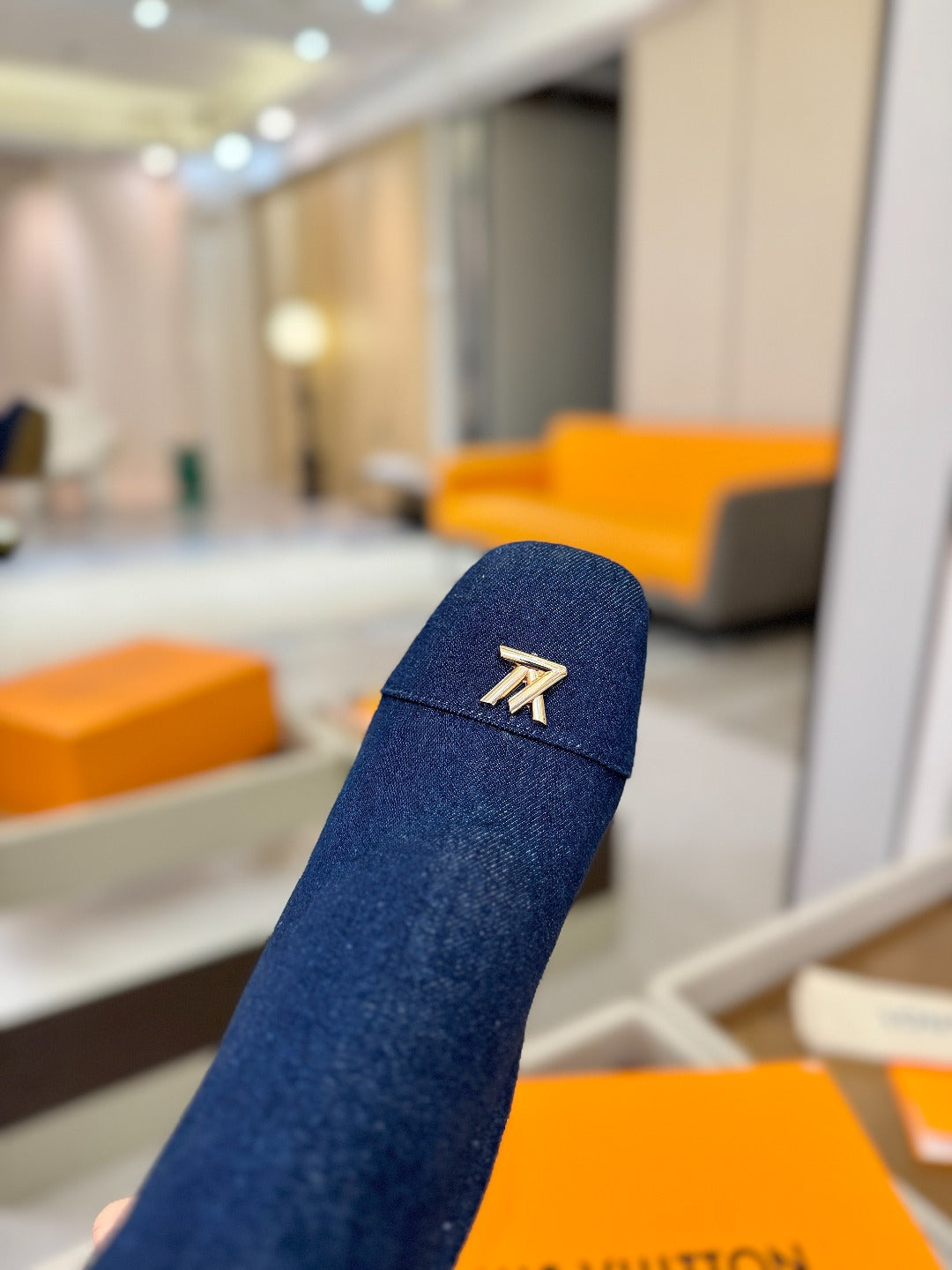 LV Ankle Boots 110 Dark Blue Denim 573723