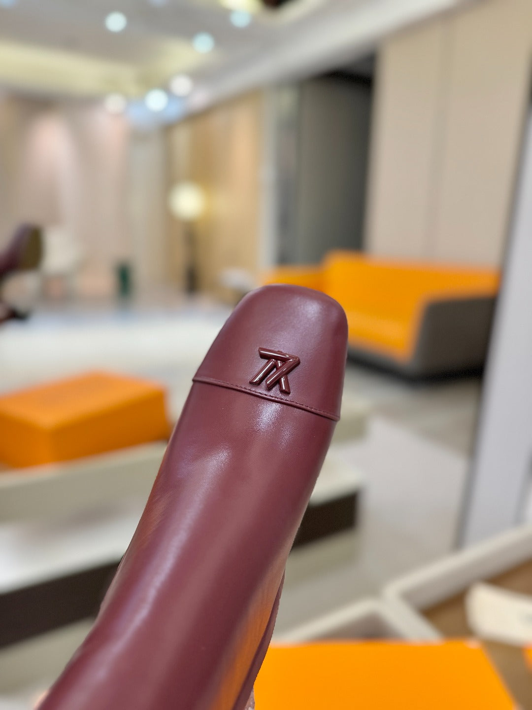 LV Ankle Boots 110 Burgundy Sheepskin 573724