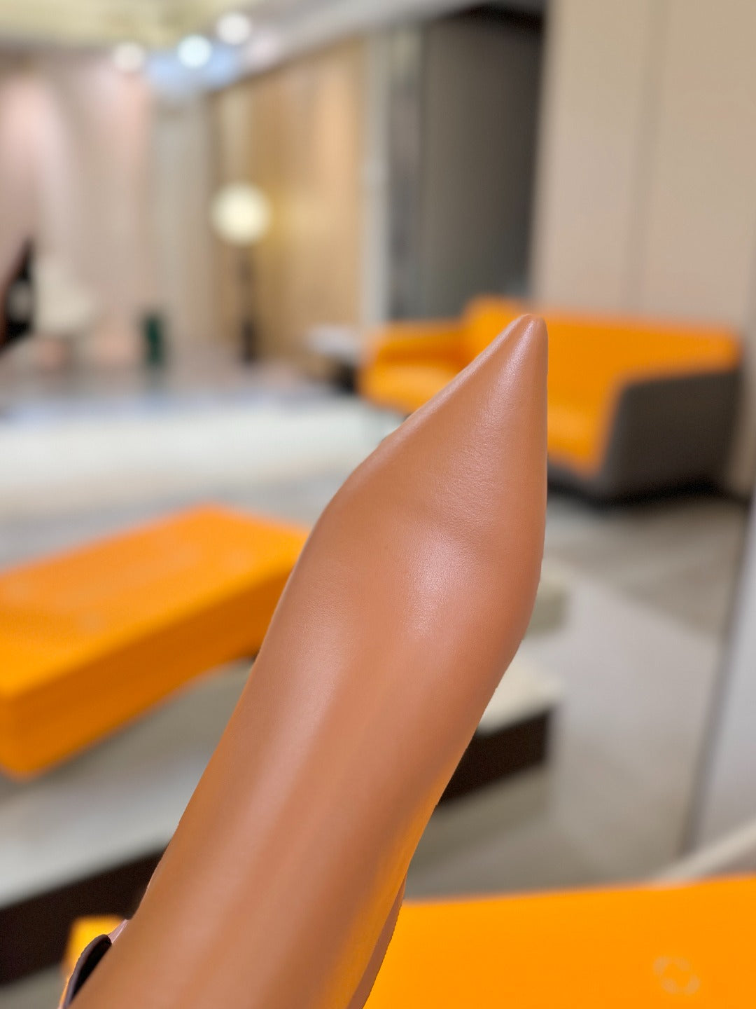 LV 25 Long Boots 90 Tan Calfskin 573878