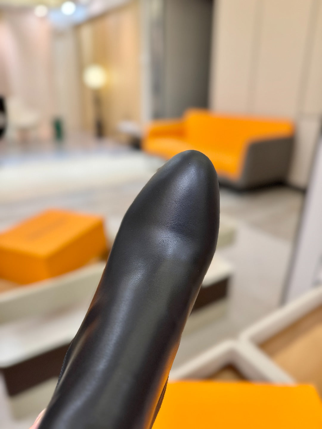 LV 25 Runway Ankle Boots 100 Black Calfskin Mix Belt  573869