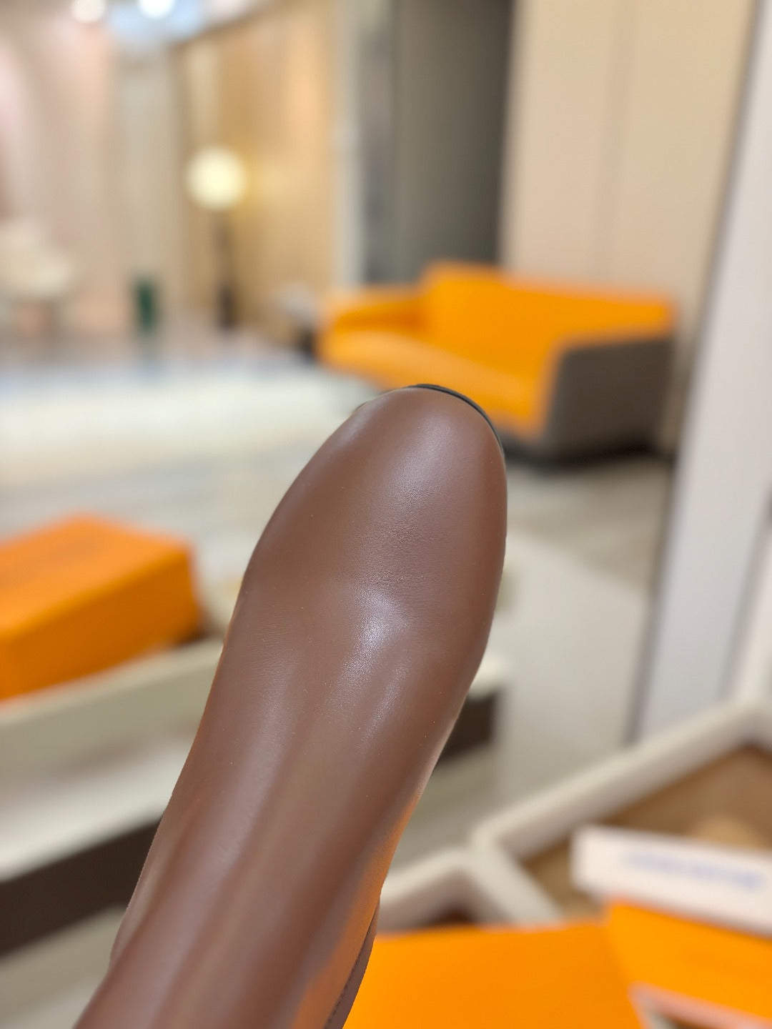 LV Ankle Boots 75 Dark Brown Sheepskin 573728