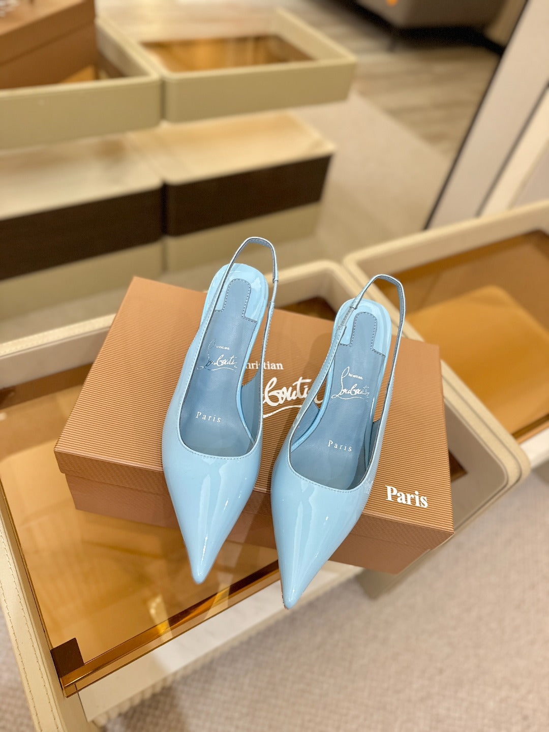 Christian Louboutin Miss Z SlingBack Patent Leather 434842