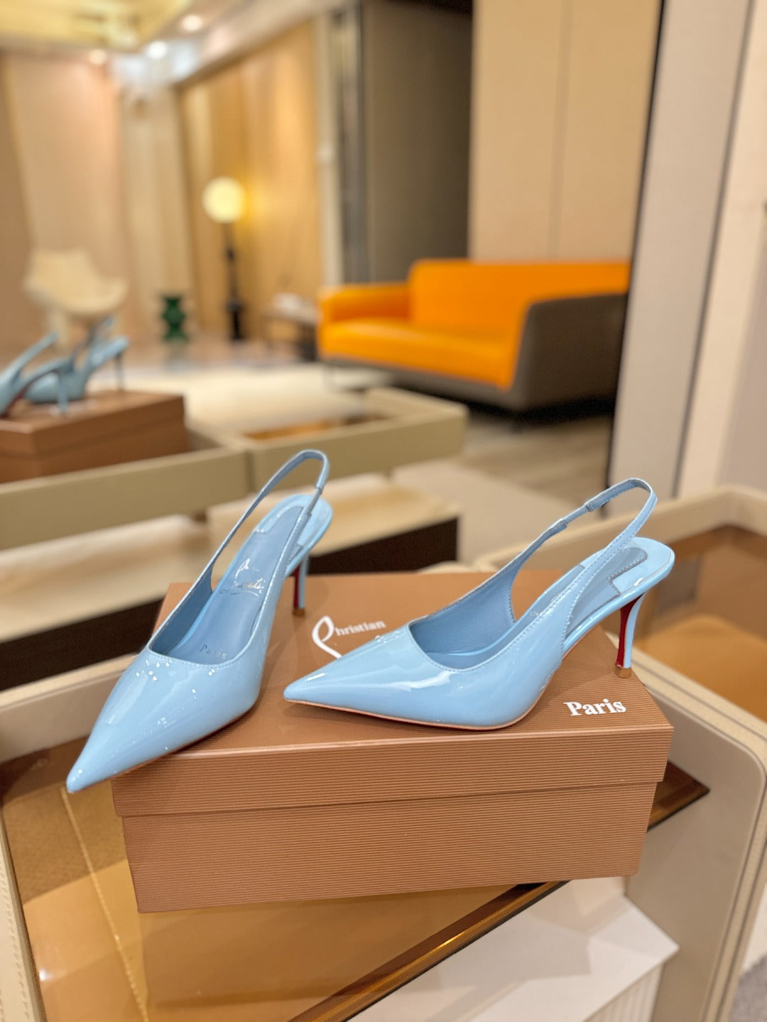 Christian Louboutin Miss Z SlingBack Patent Leather 434842