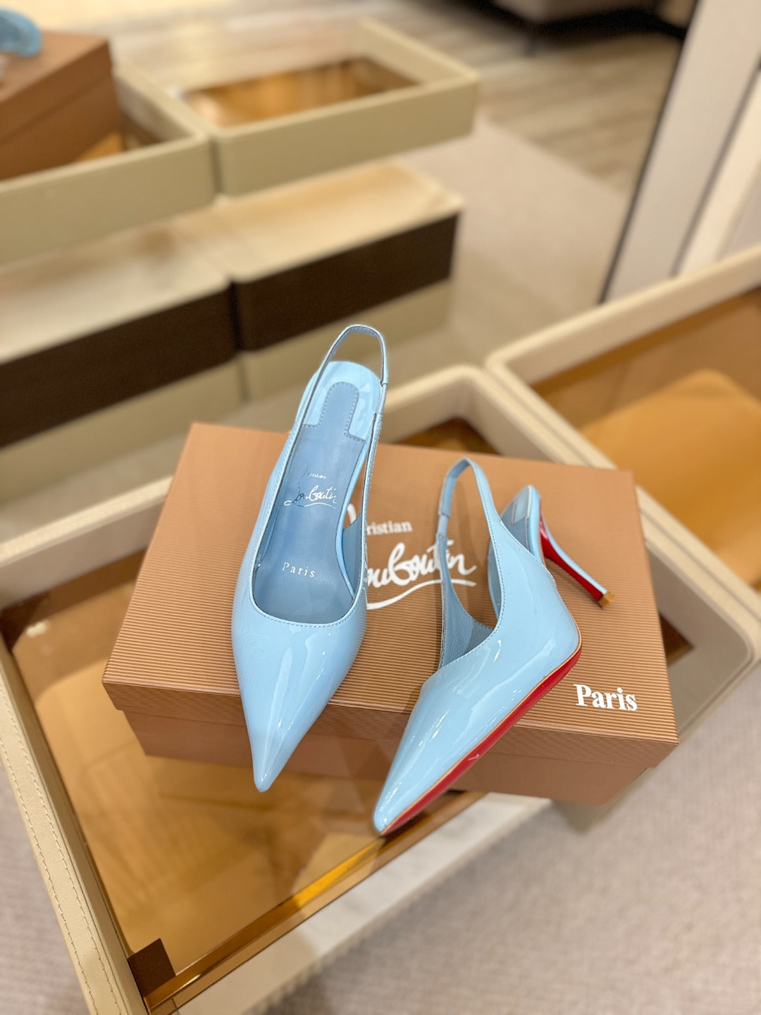 Christian Louboutin Miss Z SlingBack Patent Leather 434842