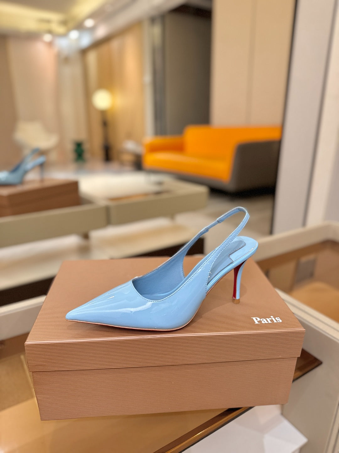 Christian Louboutin Miss Z SlingBack Patent Leather 434842
