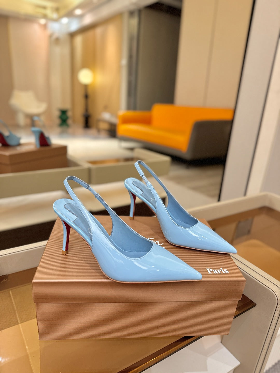 Christian Louboutin Miss Z SlingBack Patent Leather 434842