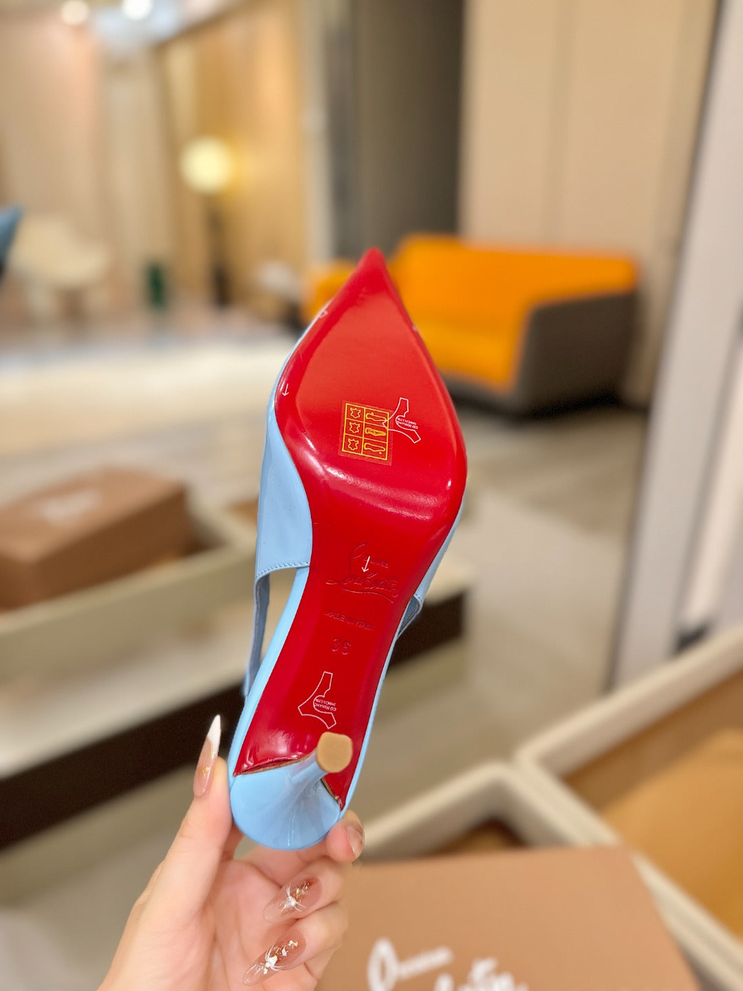 Christian Louboutin Miss Z SlingBack Patent Leather 434842