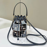 MON TRESOR 18 IN COLORFUL CANVAS WITH FF MOTIF EMBROIDERED