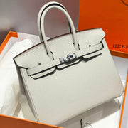 Hermes Birkin Pearl Gray and Silver Togo Leather 250048
