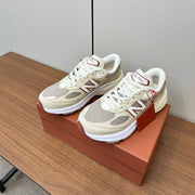 LP x NB 990v6 Sneaker 45mm In Ivory White Mix Grey Suede And Mesh Fabric 989828