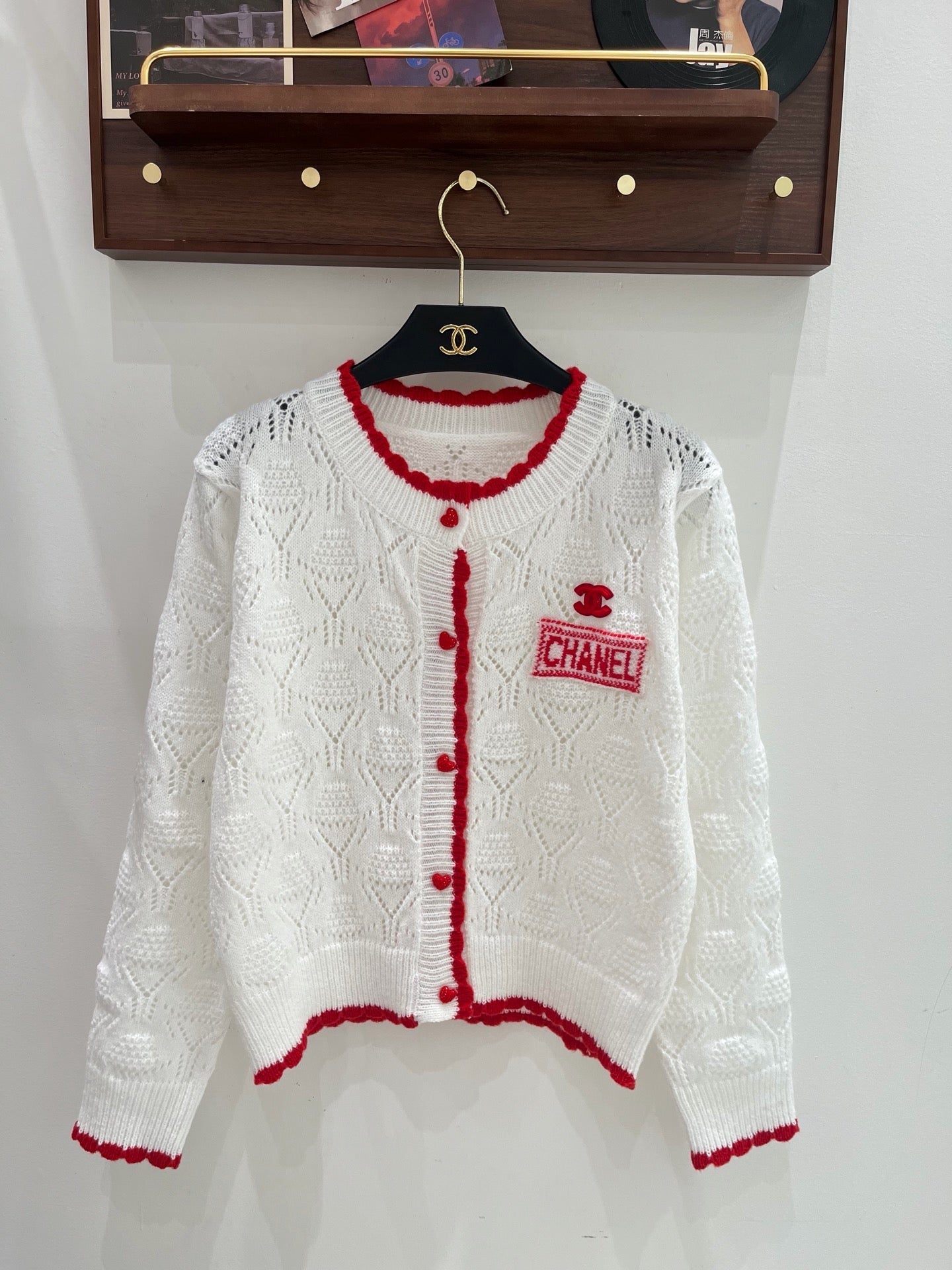 Chanel 2026 Cardigan Black And White Wool 244107