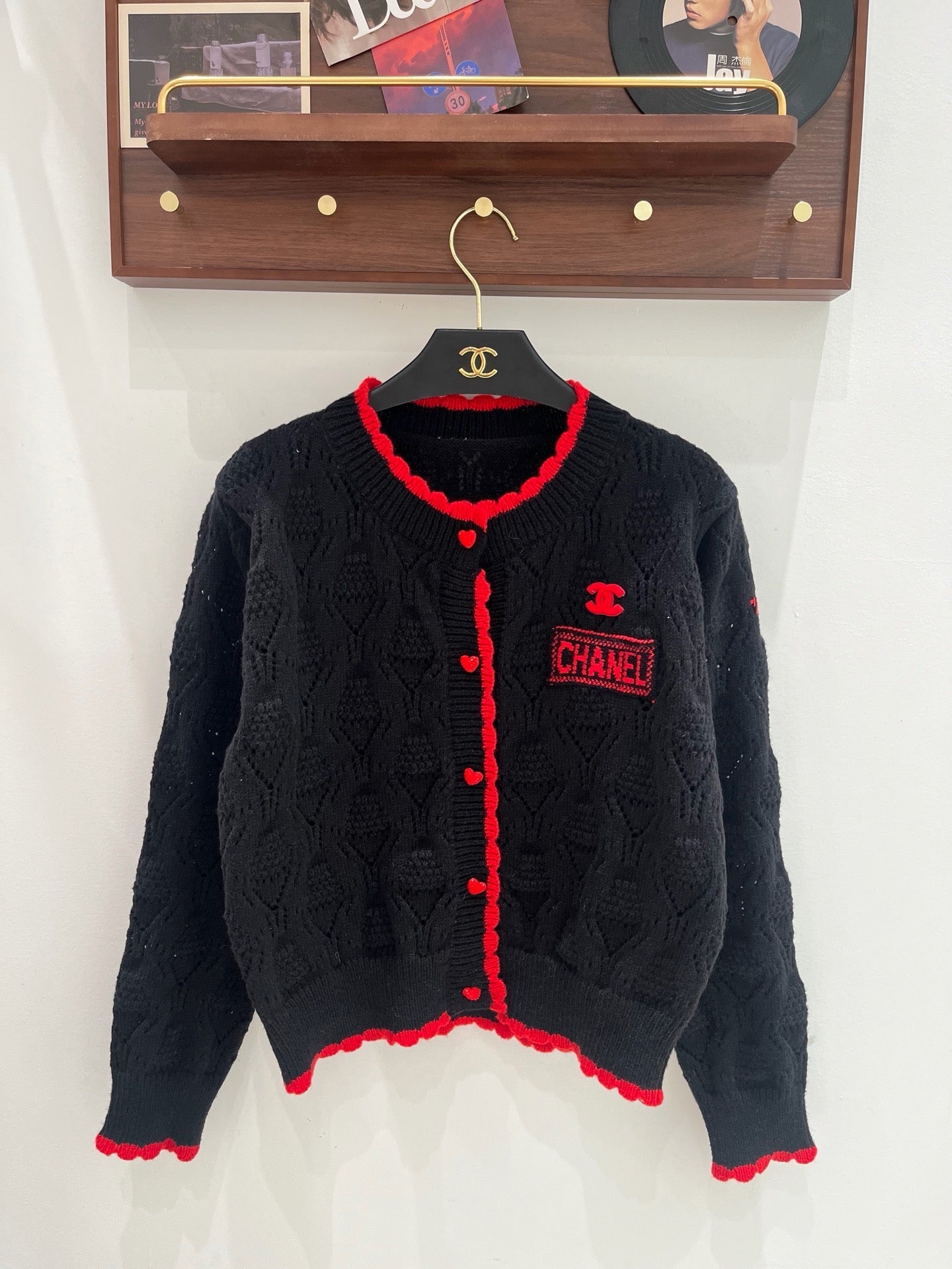 Chanel 2026 Cardigan Black And White Wool 244107