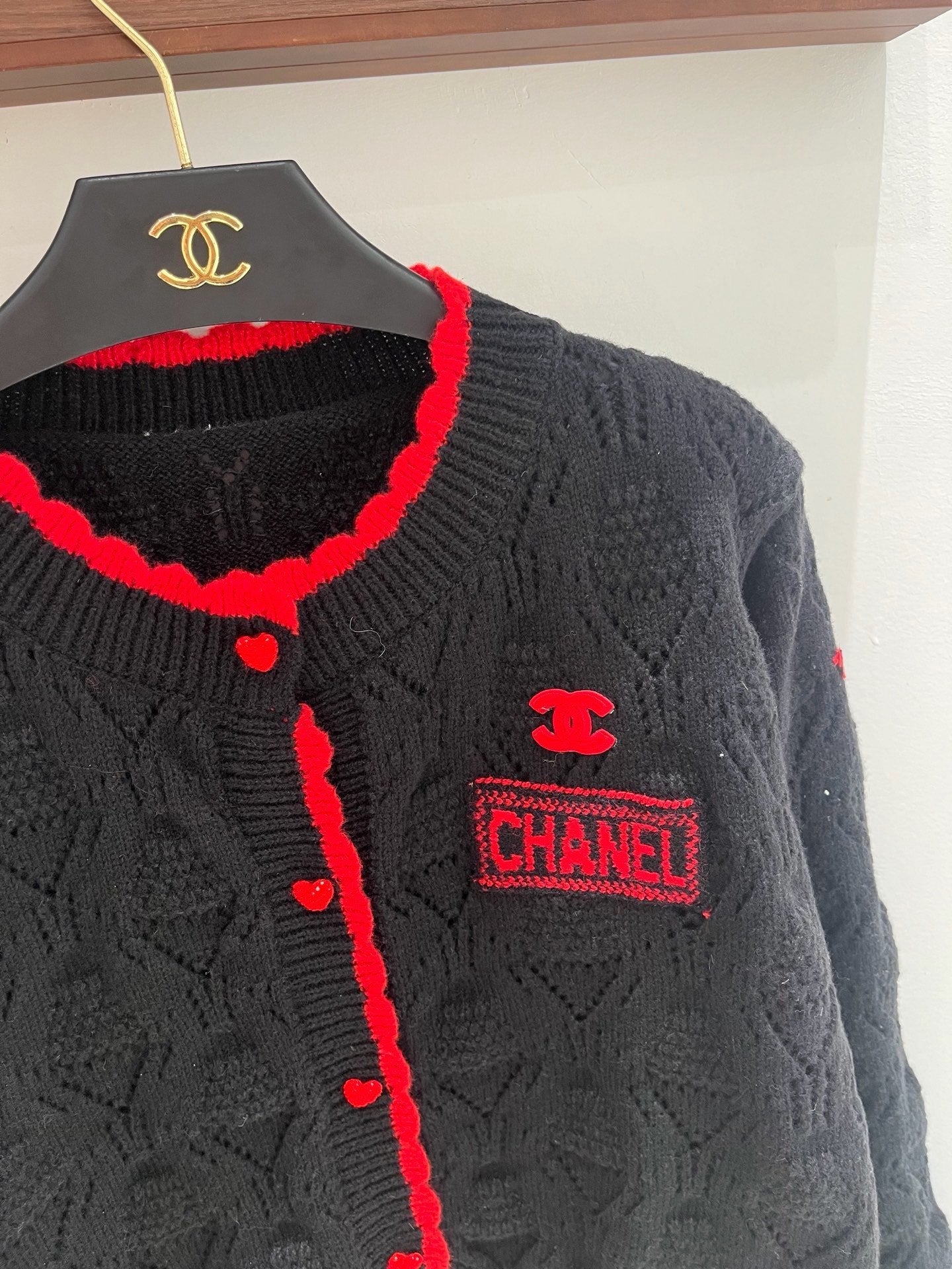 Chanel 2026 Cardigan Black And White Wool 244107
