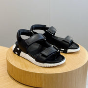 HM Men's Junior Sandal Black White Calfskin 643241