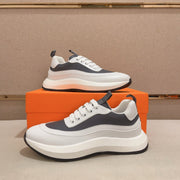 HM Men's Gramme Sneaker White Grey Cowhide 539678