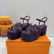 HM Sandalen Jam 30 Dark purple Suede 212229