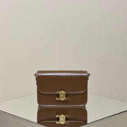 MINI CLAUDE 22 SHINY CALFSKIN CHOCOLATE BROWN
