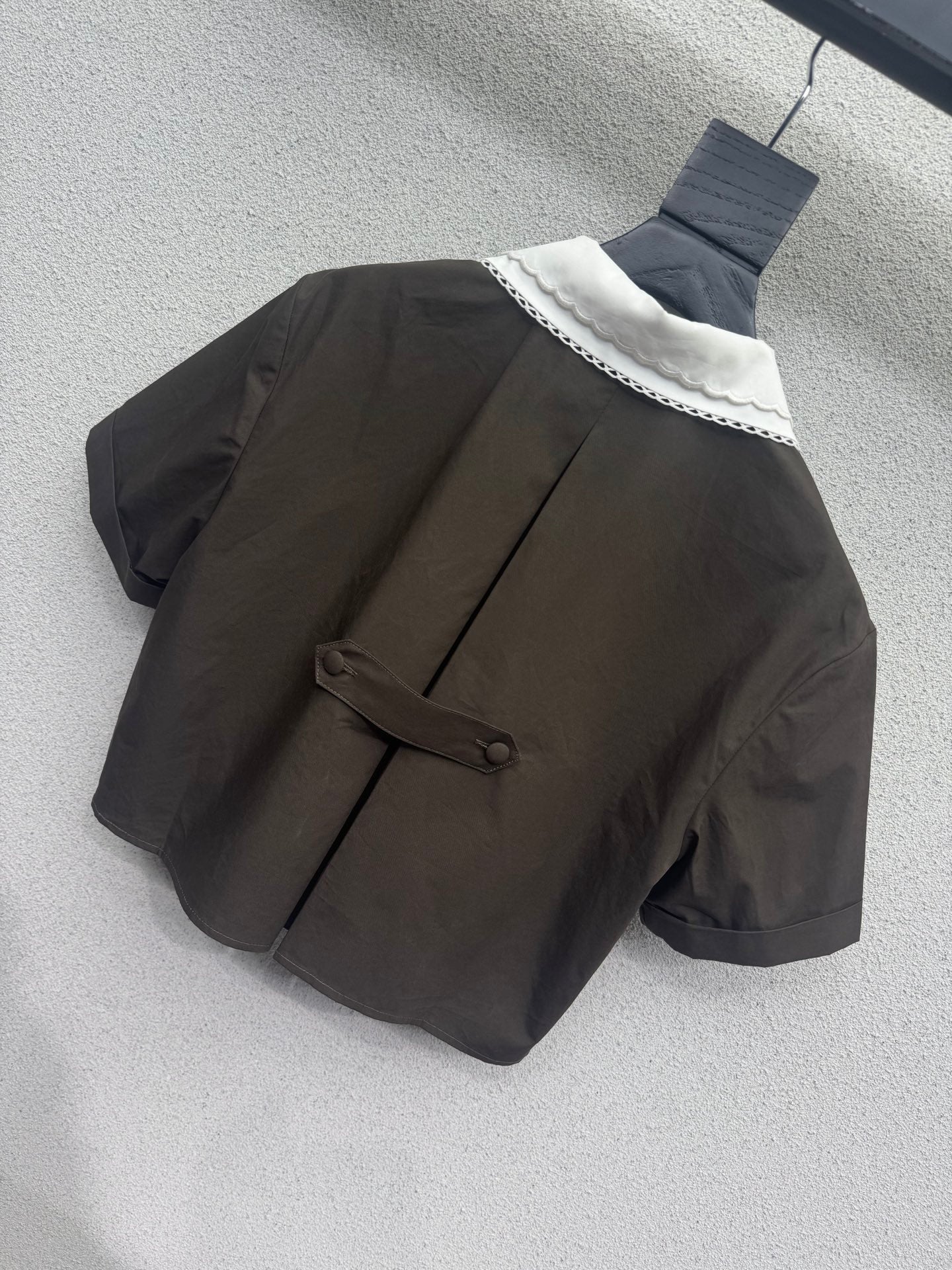 MiuMiu 2026 Shirt And Skirt Set Brown Cotton 400922