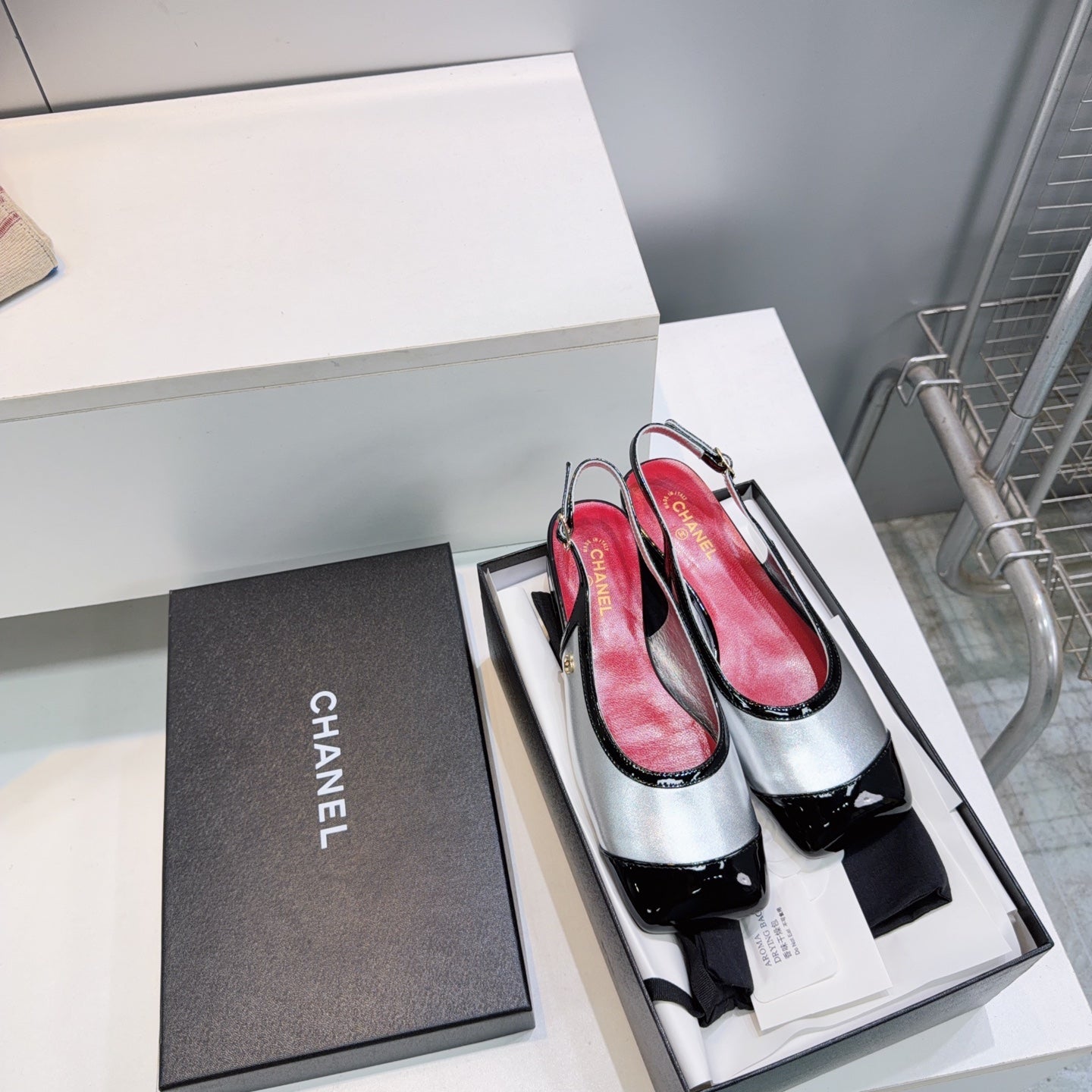 Chanel 2026 Square Toe Slingback Patent Leather 942738