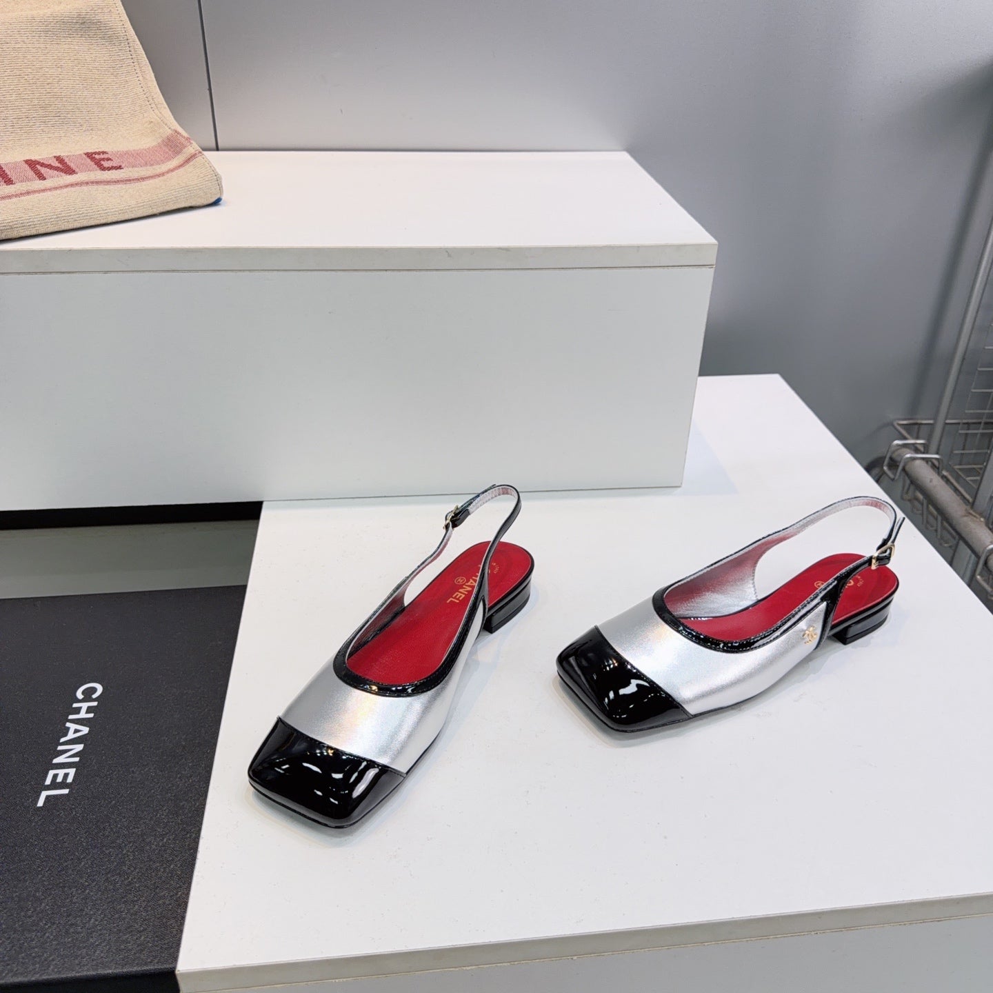 Chanel 2026 Square Toe Slingback Patent Leather 942738