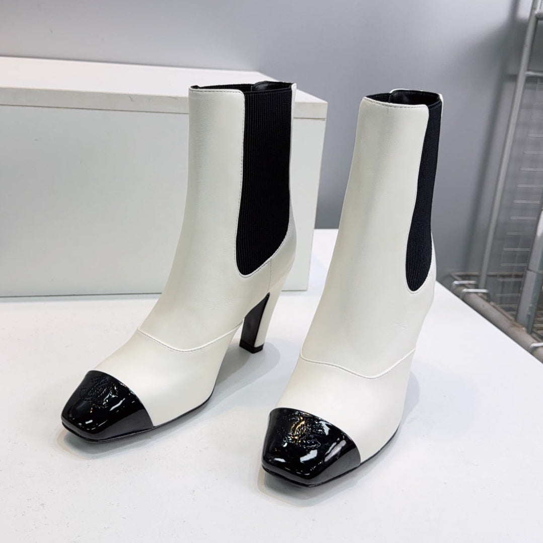 Chanel 2026 Chelsea Ankle Boots 65mm Suede Sheepskin 942747