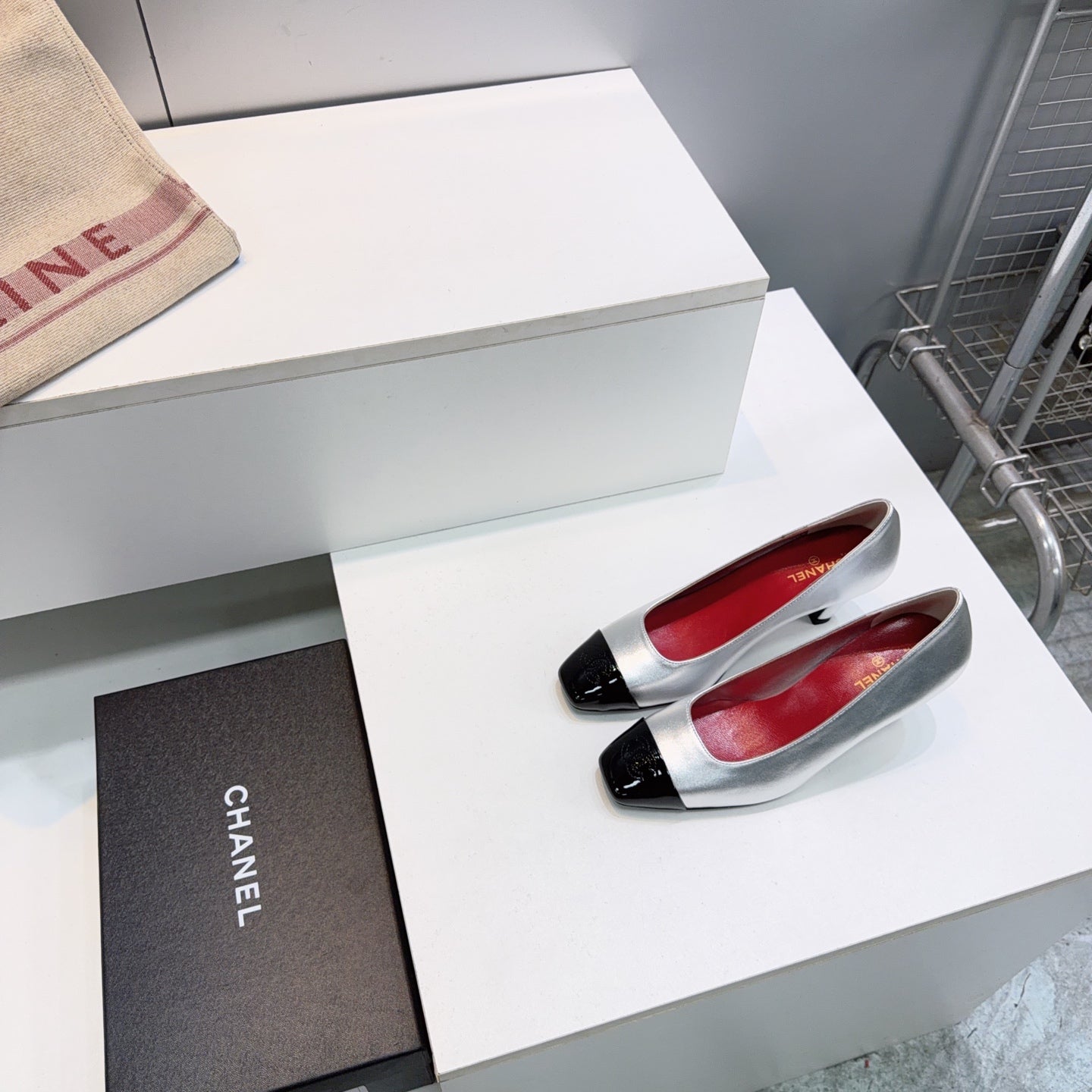 Chanel 2026 Classic Cap-Toe Pumps 65mm Patent Leather 942800