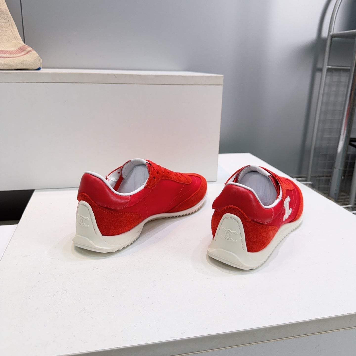 Celine 2026 Racer Sneakers Suede Fabric 107302