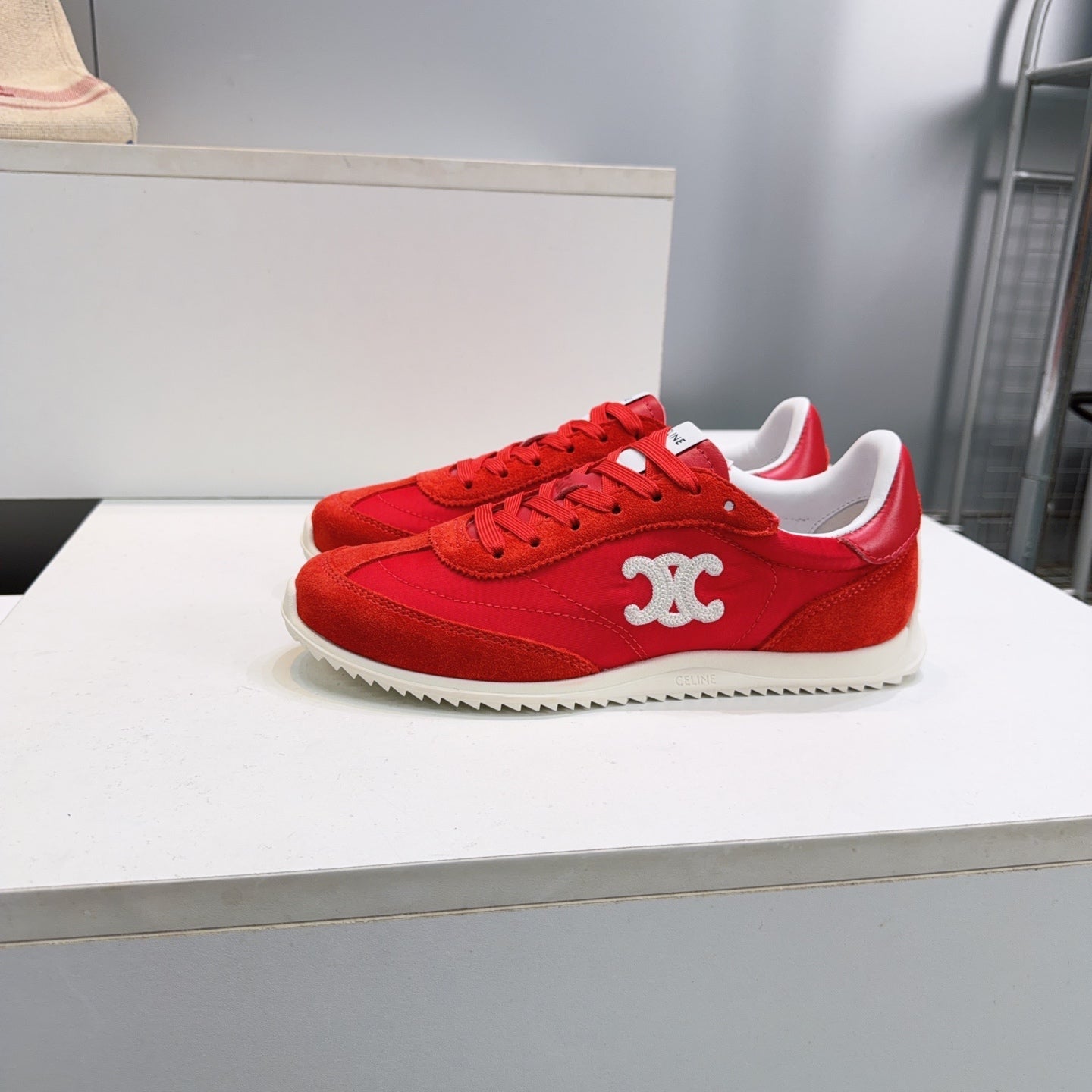 Celine 2026 Racer Sneakers Suede Fabric 107302
