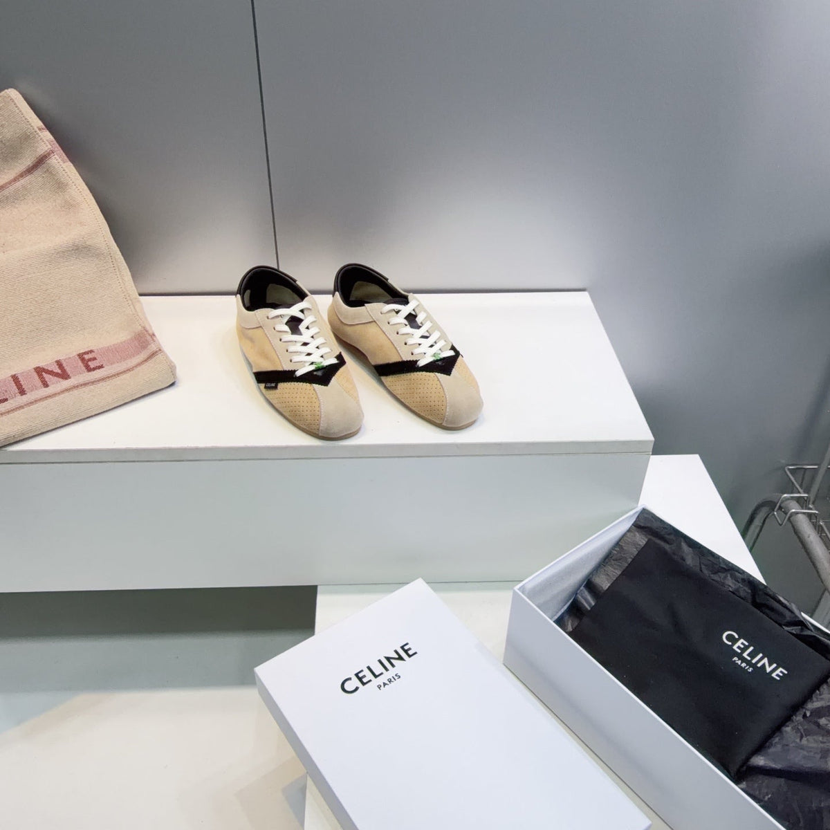 Celine 2026 The Flat Sneakers Suede 107304