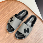 HM Men's Slide Grey Cowhide 684847