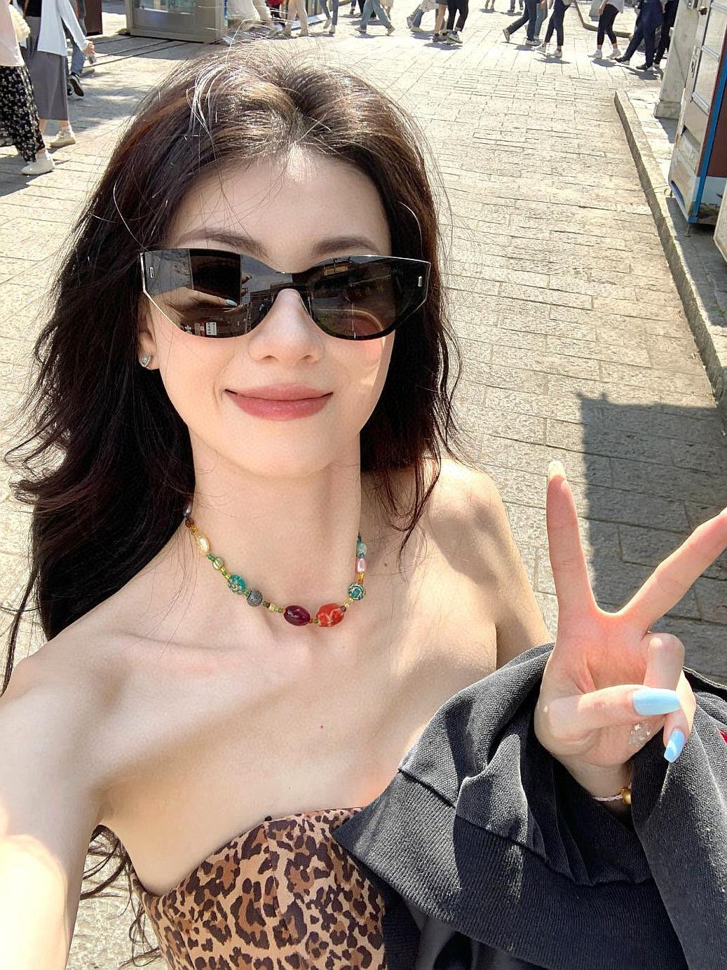 CAT-EYE FRAME SUNGLASSES G8316 IN ACETATE