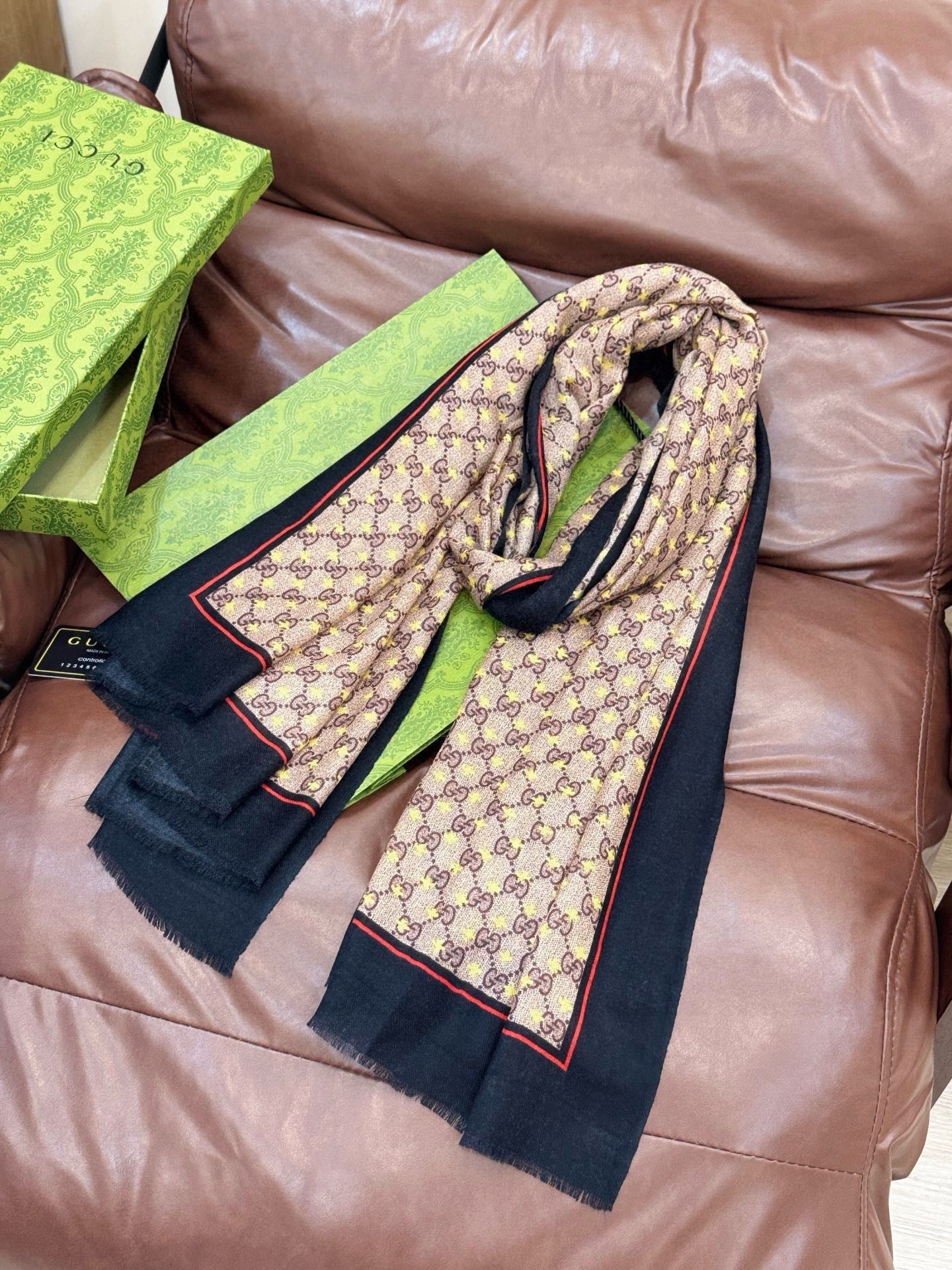 GG Classic 200CM Brown Black Wool 287729