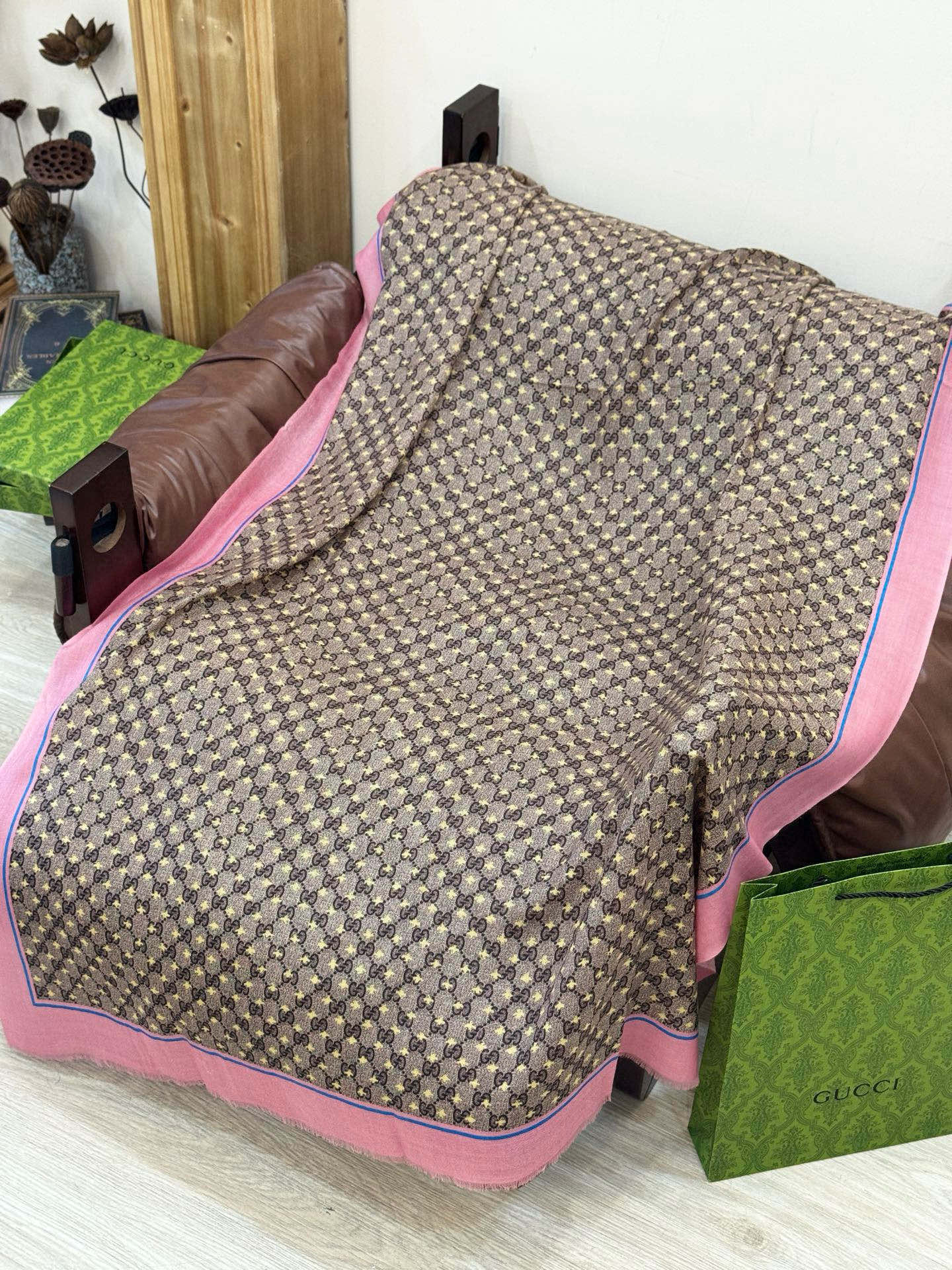 GG Classic 200CM Brown Pink Wool 287730
