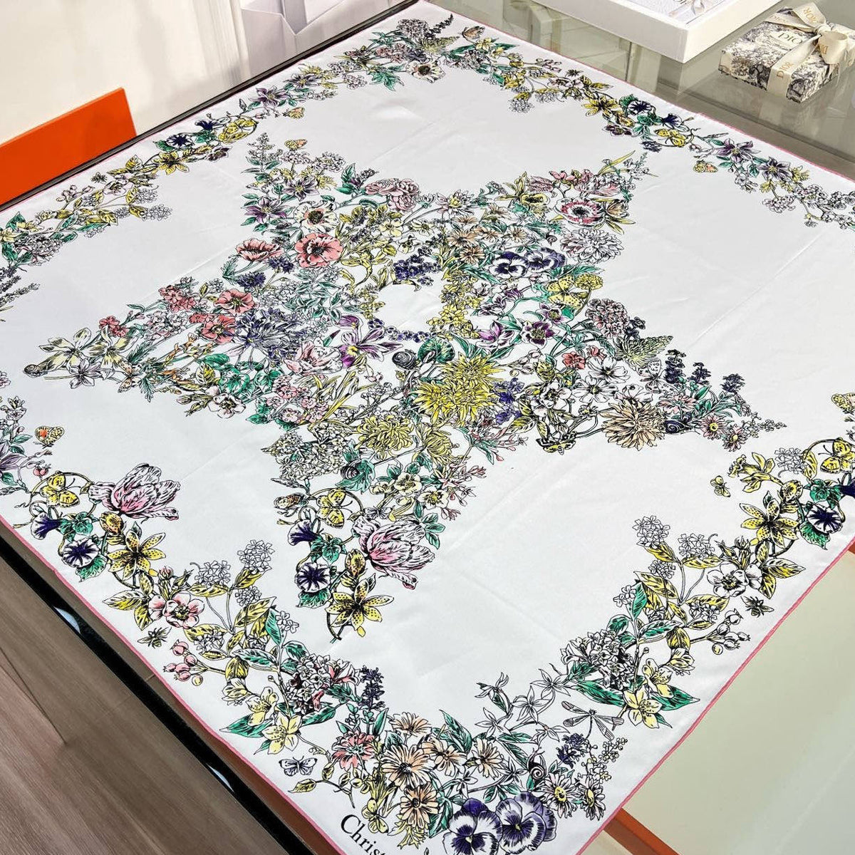 Dior 2026 Scarf 90cm Colorful Silk 212127