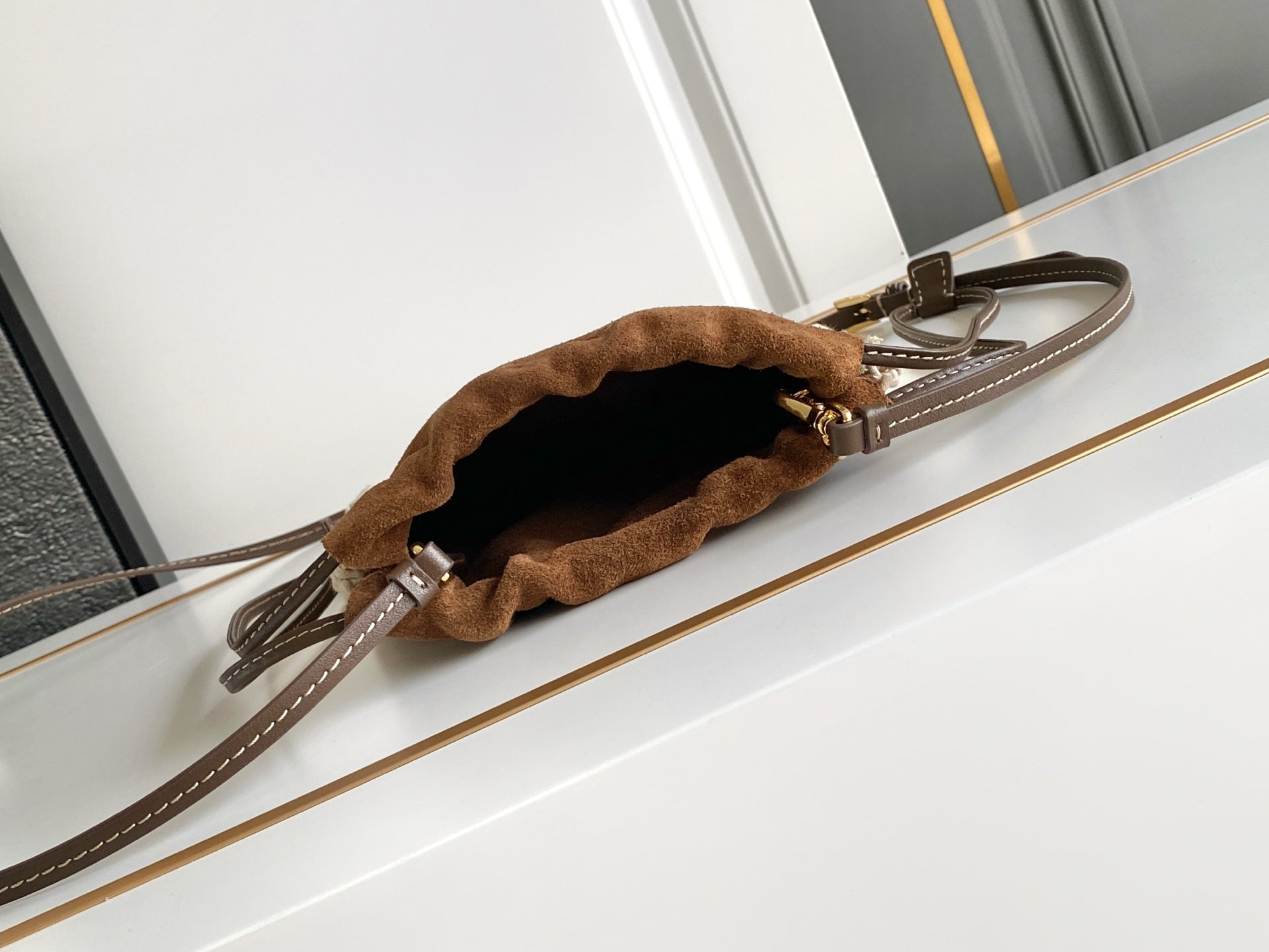 Prada 2026 Phone Bag Suede